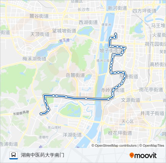 公交908路的线路图
