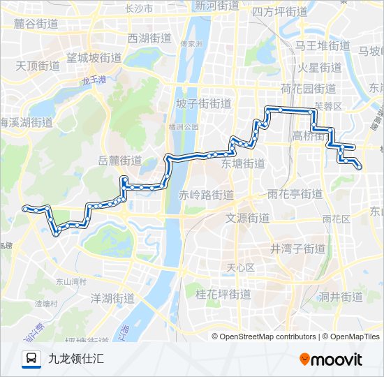 公交917路的线路图