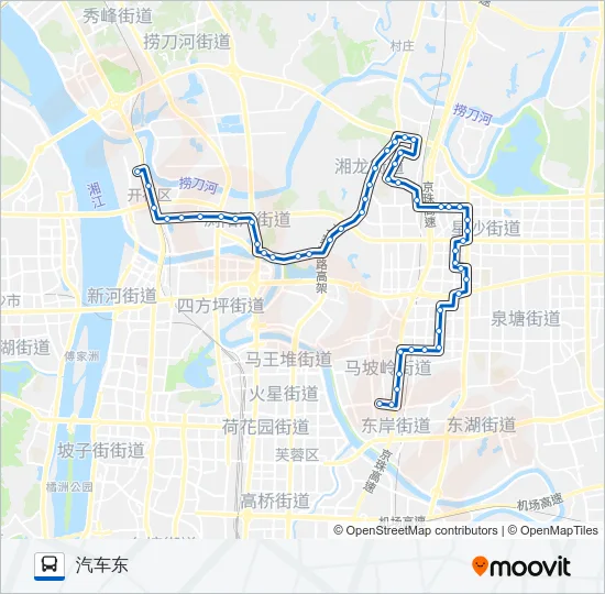 星沙2路 Bus Line Map