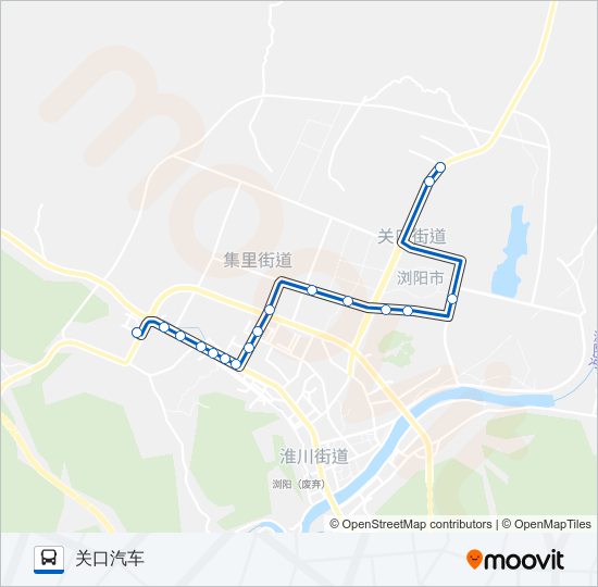 浏阳8路 bus Line Map