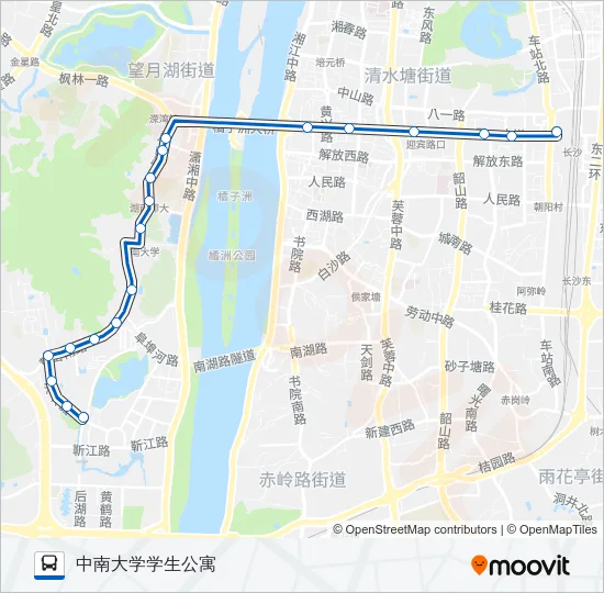 公交立珊专路的线路图