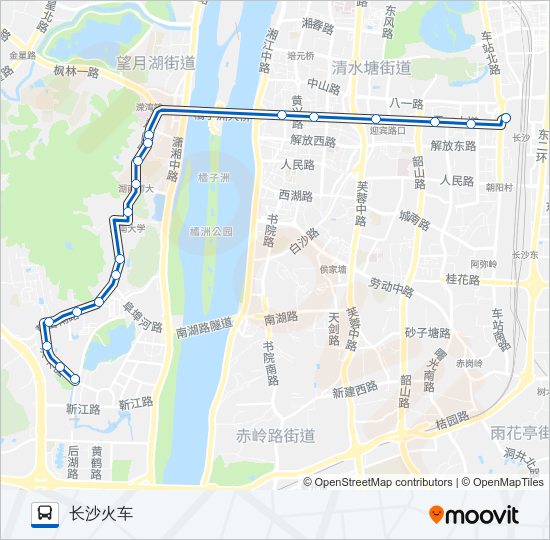 公交立珊专路的线路图