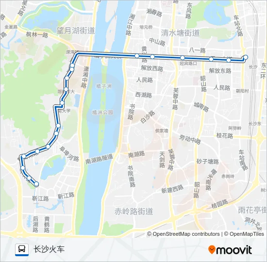 公交立珊专路的线路图