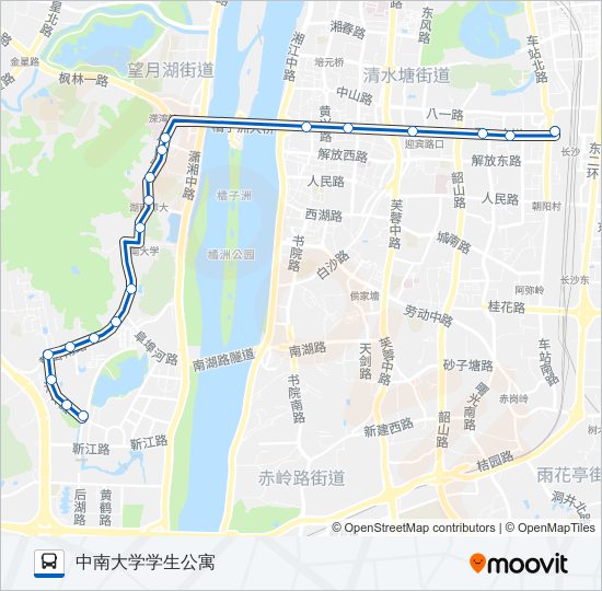 立珊专线 bus Line Map