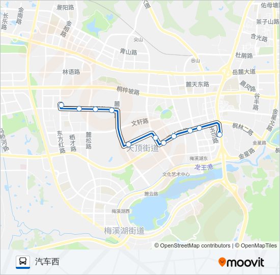 18路区间 bus Line Map