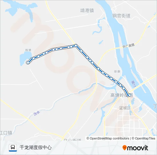 W102路 Bus Line Map