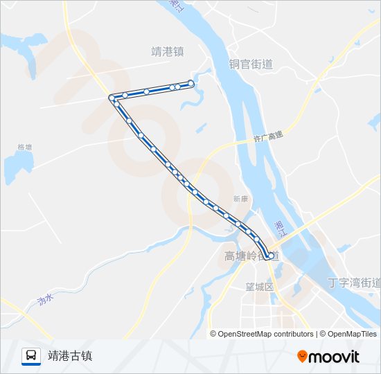 W104路 Bus Line Map