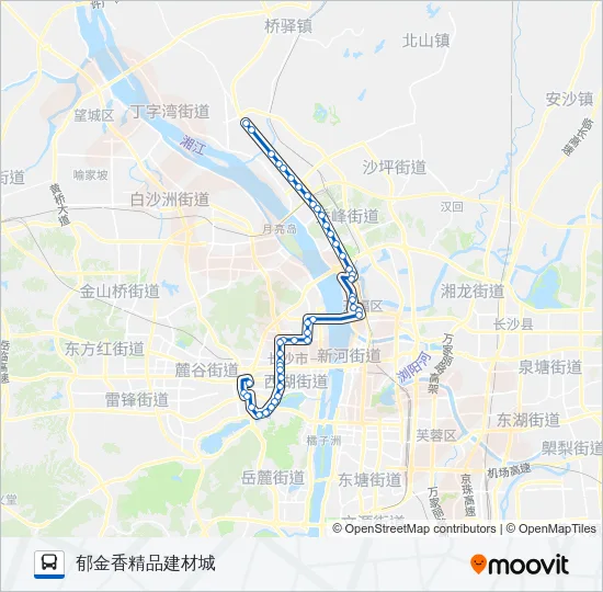 W105路 Bus Line Map