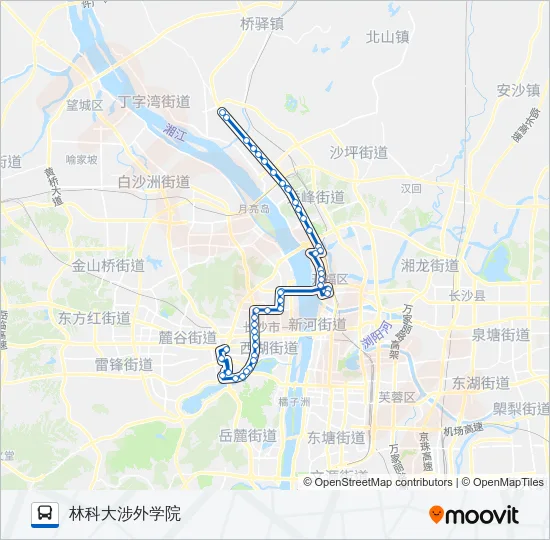 W105路 Bus Line Map