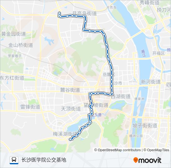 公交W107路的线路图