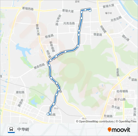 公交W109路的线路图