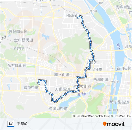 公交W115路的线路图