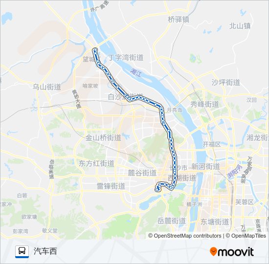 公交W116路的线路图