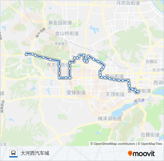 W203路 bus Line Map