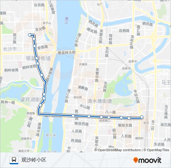 公交临117路的线路图