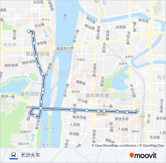 公交临117路的线路图