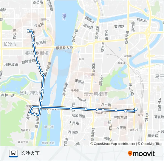 临117路 Bus Line Map