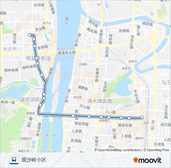 临117路 bus Line Map