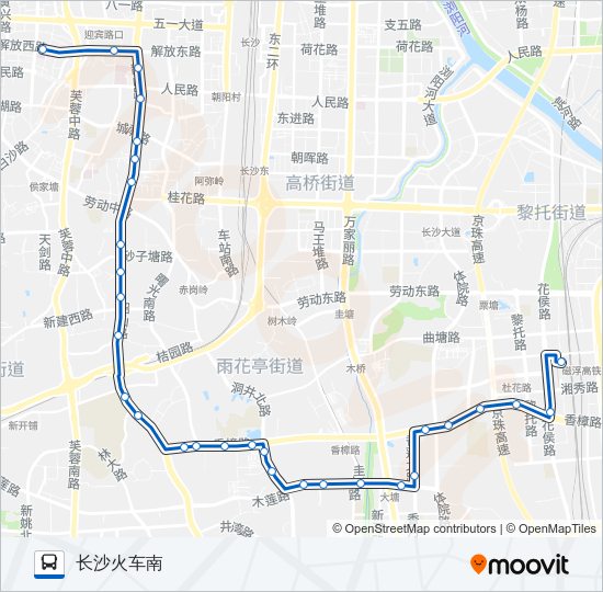 临124路 Bus Line Map