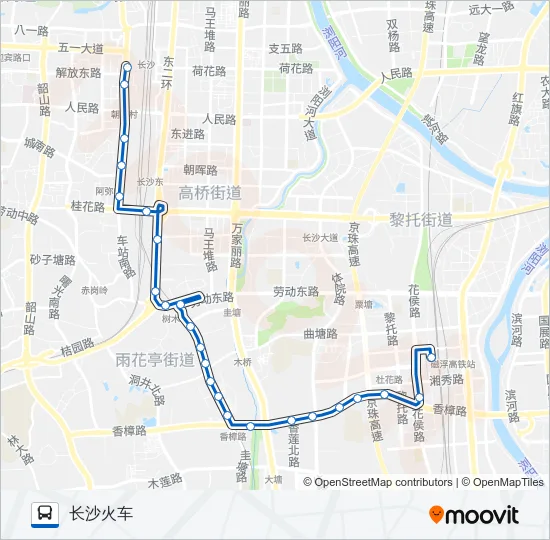 公交临135路的线路图