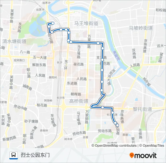 公交临156路的线路图