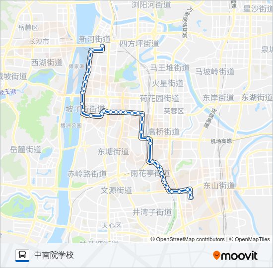 公交临406路的线路图