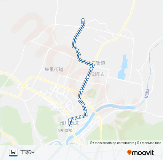 浏阳11路 Bus Line Map