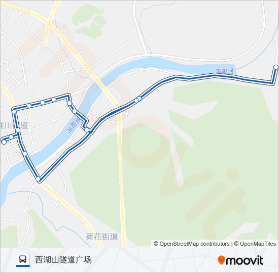 公交浏阳12路的线路图