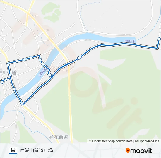 浏阳12路 Bus Line Map