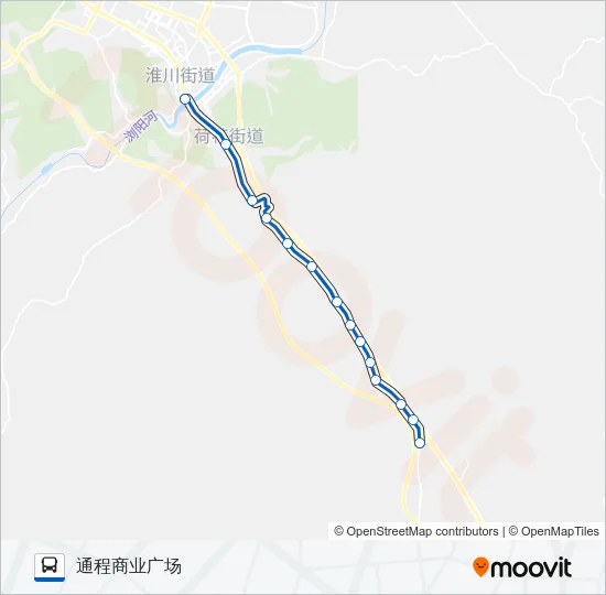 浏阳15路 Bus Line Map