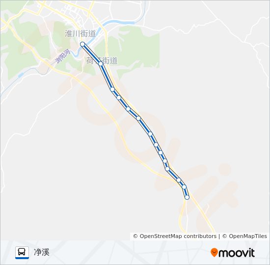 浏阳15路 bus Line Map