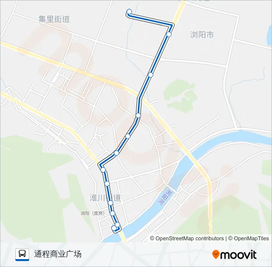 浏阳19路 Bus Line Map