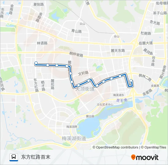 18区间西线 Bus Line Map