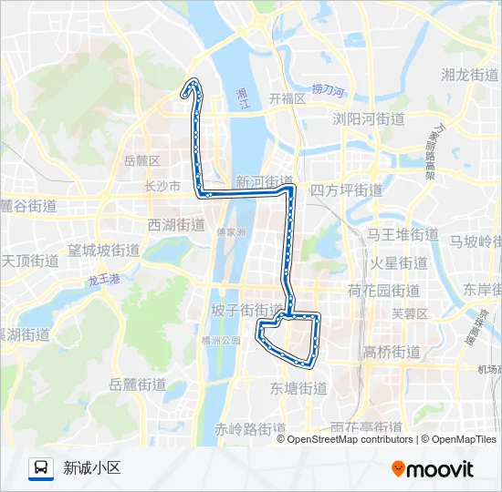 公交402环线路的线路图