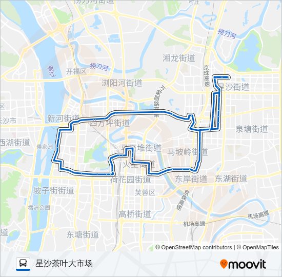 公交501外环路的线路图