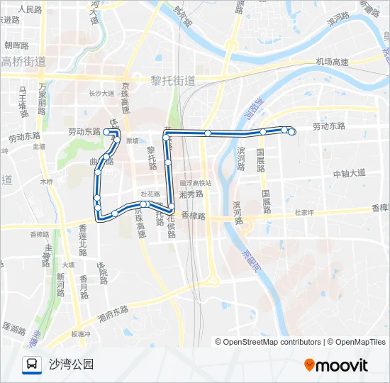 601路班线 Bus Line Map