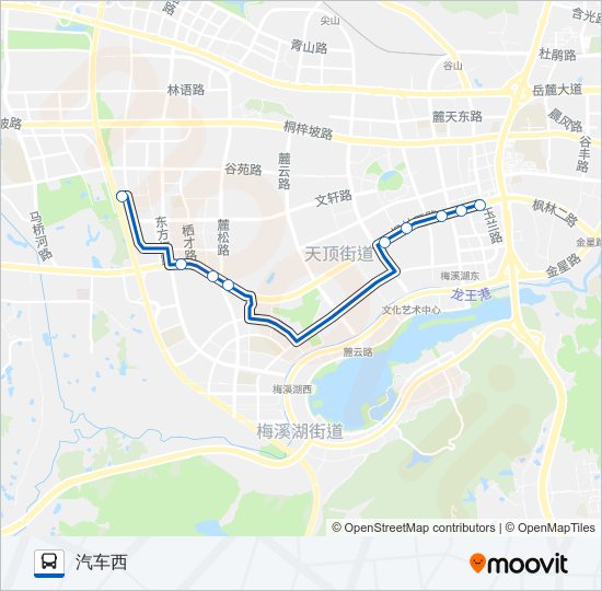 公交902区间路的线路图