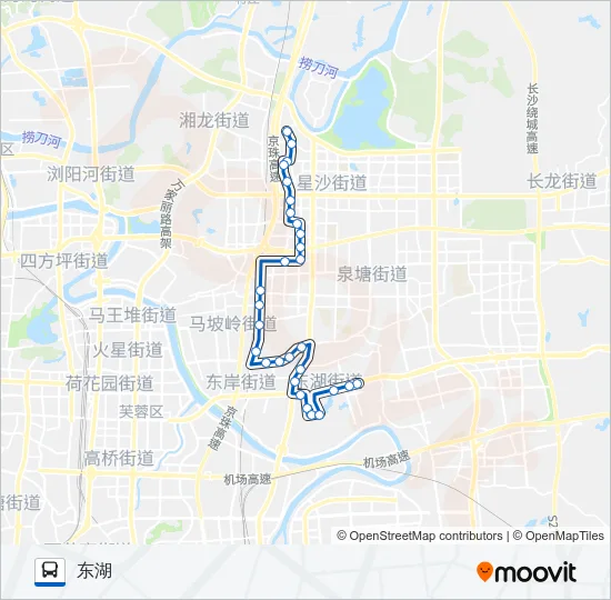 星沙202路 Bus Line Map