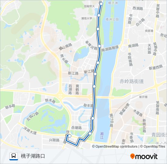 公交318区间线路的线路图