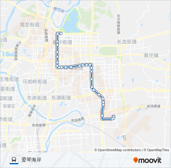 公交城乡公交1号路的线路图