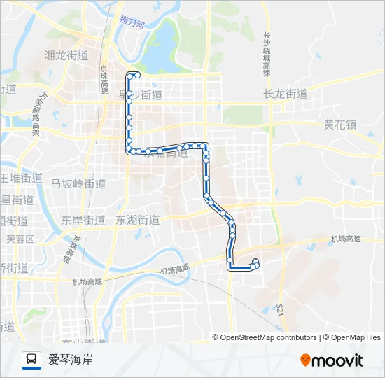 公交城乡公交1号路的线路图