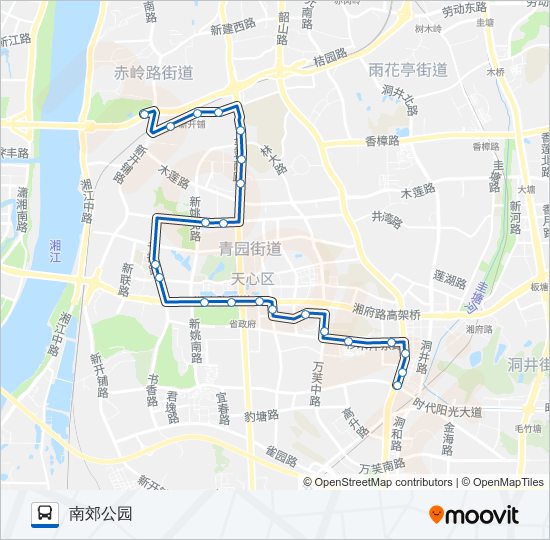 公交穿梭巴士2号路的线路图