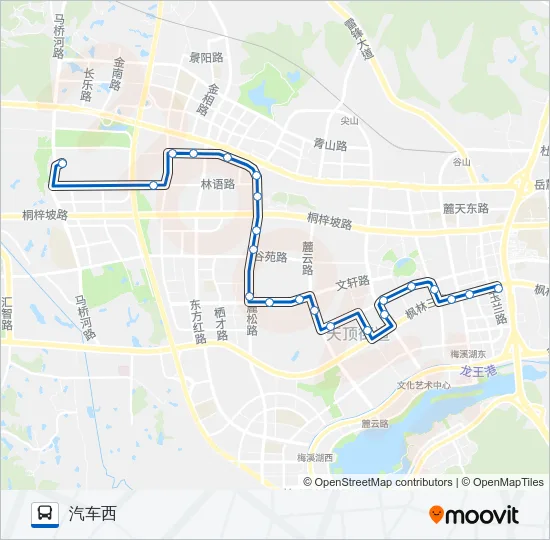 高新区园区穿梭巴士 Bus Line Map