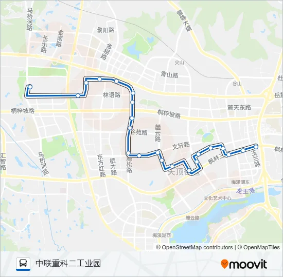 高新区园区穿梭巴士 Bus Line Map