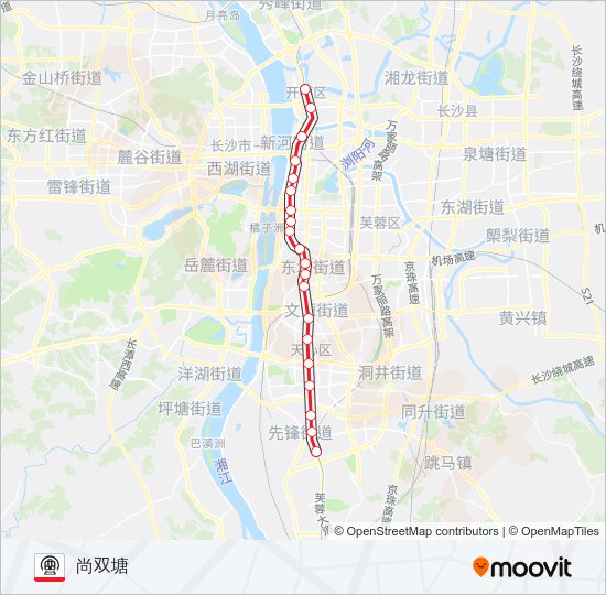 地铁1号路的线路图