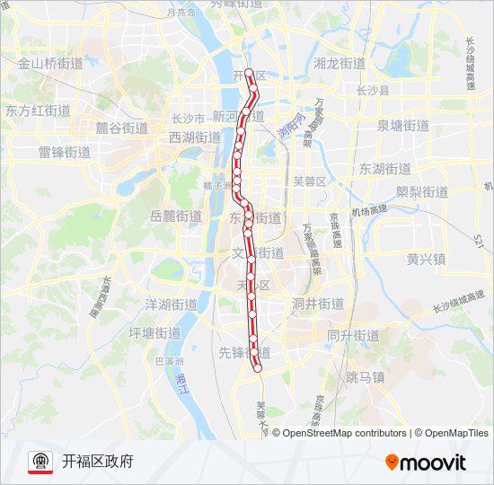 1号线 Metro Line Map