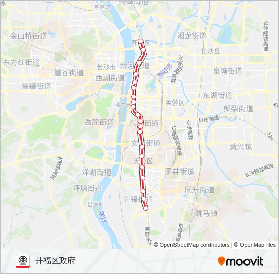 1号线 Metro Line Map