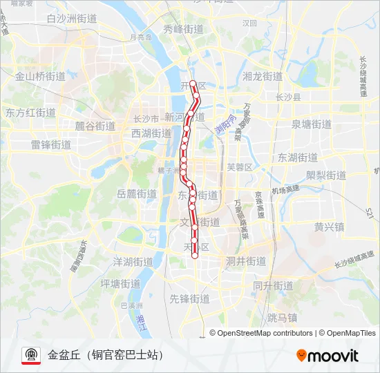 1号线 Metro Line Map