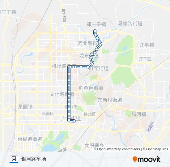 china tangshan 唐山公交 route 7路7路 bus schedule 7路 bus route