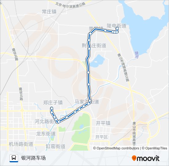 14路 bus Line Map